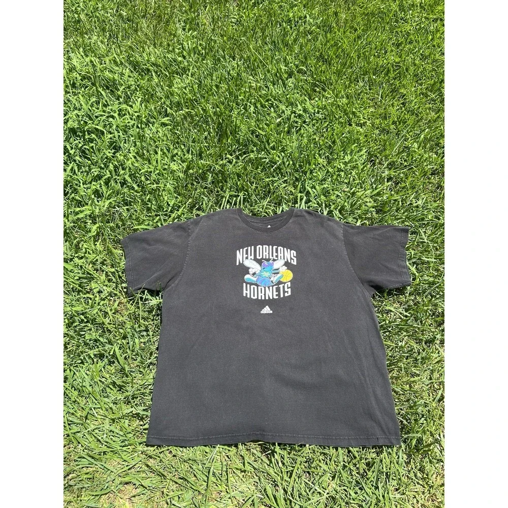 New Orleans Hornets Adidas Men's Shirt NBA Basketball Size 2XL Black